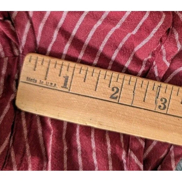 Bridge & Burn Shorts Womens Sz XS Lightweight Casual Elastic Waist Striped Red - Picture 9 of 9